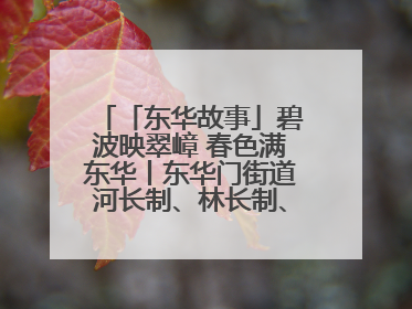 「东华故事」碧波映翠嶂 春色满东华丨东华门街道河长制、林长制、垃圾分类主题宣传如火如荼中