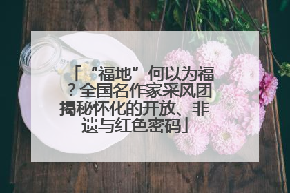 “福地”何以为福？全国名作家采风团揭秘怀化的开放、非遗与红色密码
