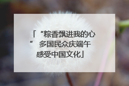 “粽香飘进我的心” 多国民众庆端午感受中国文化