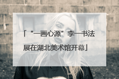 “一画心源”李一书法展在湖北美术馆开幕