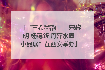 “三希墨韵——宋黎明 杨稳新 丹萍水墨小品展”在西安举办