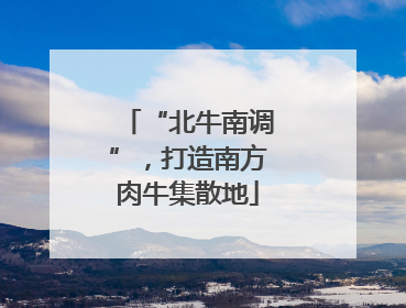 “北牛南调”，打造南方肉牛集散地