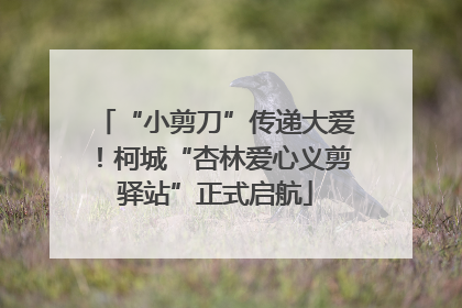 “小剪刀”传递大爱！柯城“杏林爱心义剪驿站”正式启航
