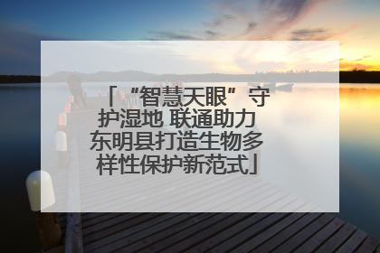 “智慧天眼”守护湿地 联通助力东明县打造生物多样性保护新范式