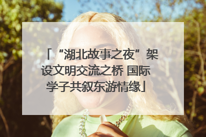 “湖北故事之夜”架设文明交流之桥 国际学子共叙东游情缘