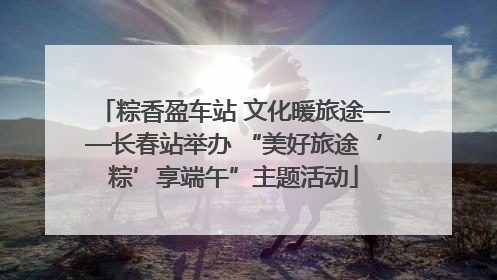 粽香盈车站 文化暖旅途——长春站举办 “美好旅途‘粽’享端午”主题活动