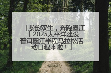紫韵双生，奔跑墨江丨2025太平洋建设普洱墨江半程马拉松活动日程来啦！