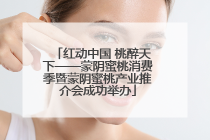 红动中国 桃醉天下——蒙阴蜜桃消费季暨蒙阴蜜桃产业推介会成功举办