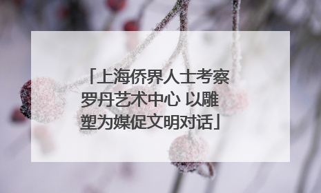 上海侨界人士考察罗丹艺术中心 以雕塑为媒促文明对话