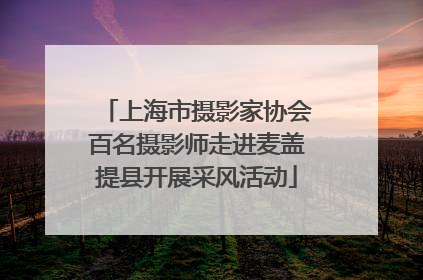 上海市摄影家协会百名摄影师走进麦盖提县开展采风活动