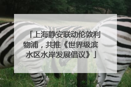 上海静安联动伦敦利物浦，共推《世界级滨水区水岸发展倡议》