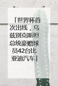 世界杯首次出线，乌兹别克斯坦总统豪赠球员42台比亚迪汽车