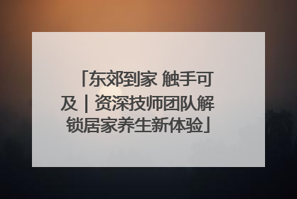 东郊到家 触手可及｜资深技师团队解锁居家养生新体验