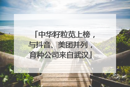 中华籽粒苋上榜，与抖音、美团并列，育种公司来自武汉