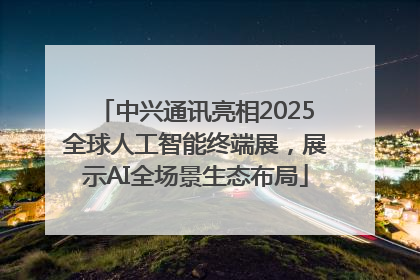 中兴通讯亮相2025全球人工智能终端展，展示AI全场景生态布局