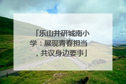 乐山井研城南小学：展现青春担当，共议身边要事
