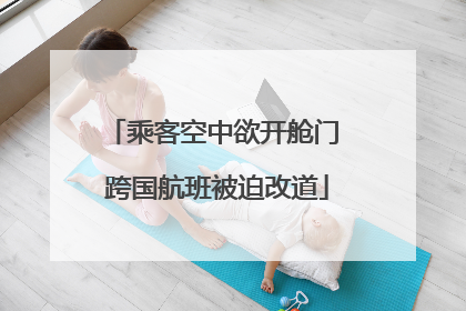 乘客空中欲开舱门 跨国航班被迫改道