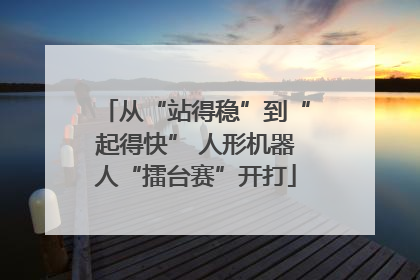 从“站得稳”到“起得快” 人形机器人“擂台赛”开打