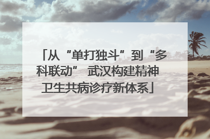 从“单打独斗”到“多科联动” 武汉构建精神卫生共病诊疗新体系