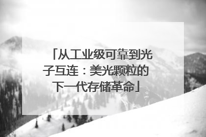从工业级可靠到光子互连：美光颗粒的下一代存储革命