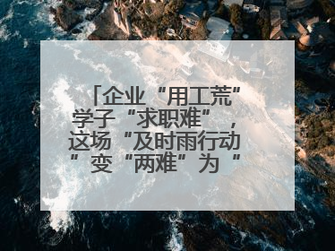 企业“用工荒”学子“求职难”，这场“及时雨行动”变“两难”为“双赢”