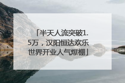 半天人流突破1.5万，汉阳恒达欢乐世界开业人气爆棚
