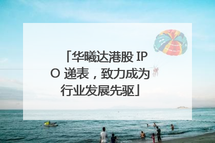 华曦达港股 IPO 递表，致力成为行业发展先驱