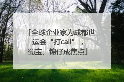 全球企业家为成都世运会“打call”，蜀宝、锦仔成焦点
