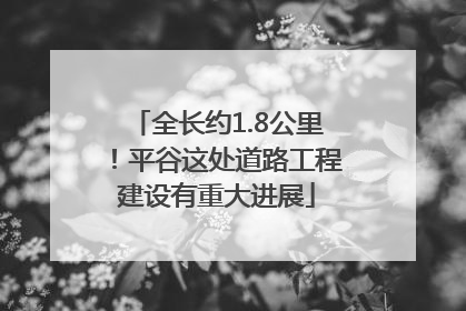全长约1.8公里！平谷这处道路工程建设有重大进展