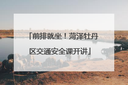 前排就坐！菏泽牡丹区交通安全课开讲