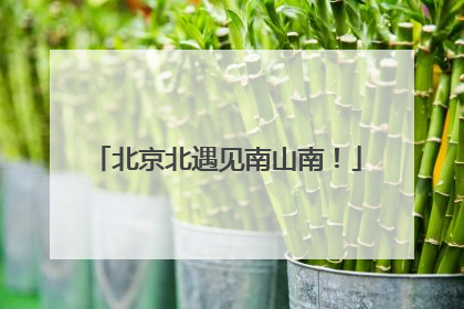 北京北遇见南山南！