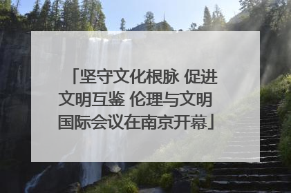 坚守文化根脉 促进文明互鉴 伦理与文明国际会议在南京开幕