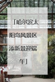 哈尔滨太阳岛风景区添新景迎端午