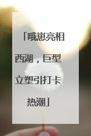 哦崽亮相西湖，巨型立塑引打卡热潮
