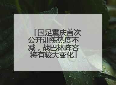 国足重庆首次公开训练热度不减，战巴林阵容将有较大变化