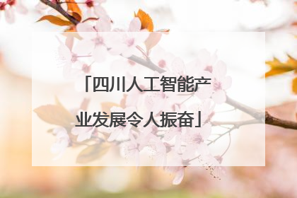 四川人工智能产业发展令人振奋