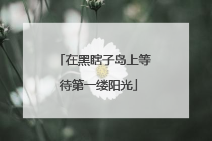 在黑瞎子岛上等待第一缕阳光