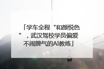 学车全程“和颜悦色”，武汉驾校学员偏爱不闹脾气的AI教练