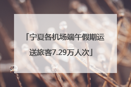 宁夏各机场端午假期运送旅客7.29万人次