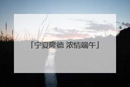 宁夏隆德 浓情端午