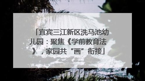 宜宾三江新区洗马池幼儿园：聚焦《学前教育法》，家园共“画”衔接