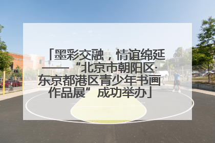 墨彩交融，情谊绵延——“北京市朝阳区·东京都港区青少年书画作品展”成功举办
