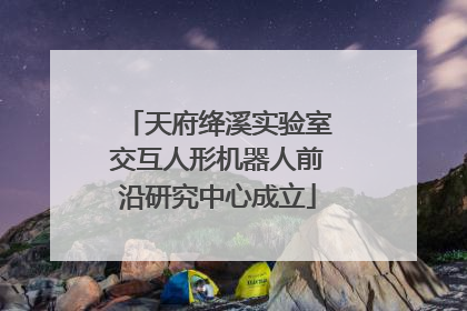 天府绛溪实验室交互人形机器人前沿研究中心成立