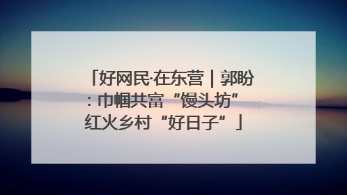 好网民·在东营｜郭盼：巾帼共富“馒头坊” 红火乡村“好日子”