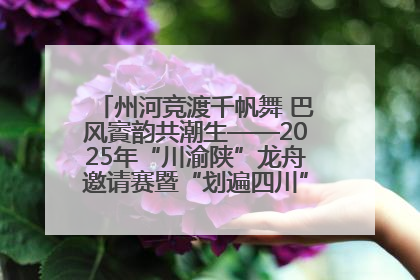州河竞渡千帆舞 巴风賨韵共潮生——2025年“川渝陕”龙舟邀请赛暨“划遍四川”达川站圆满收官