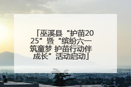 巫溪县“护苗2025”暨“缤纷六一筑童梦 护苗行动伴成长”活动启动