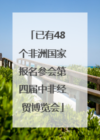 已有48个非洲国家报名参会第四届中非经贸博览会