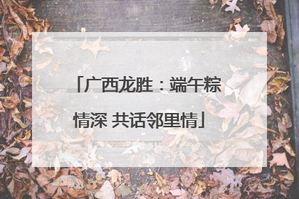广西龙胜：端午粽情深 共话邻里情