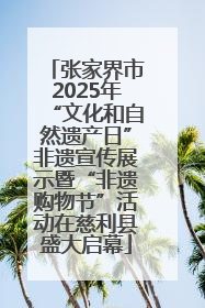 张家界市2025年“文化和自然遗产日”非遗宣传展示暨“非遗购物节”活动在慈利县盛大启幕