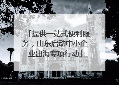 提供一站式便利服务，山东启动中小企业出海专项行动